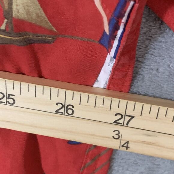 Tommy Hilfiger XL Shirt Red American Classics Navy Surplus Boats Nautical READ - Picture 9 of 10